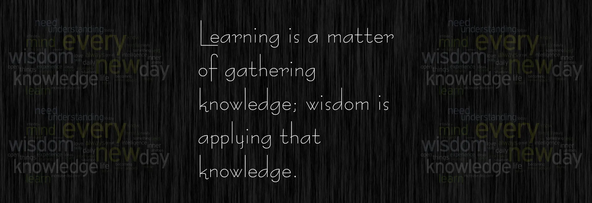 What is the difference between knowledge and wisdom